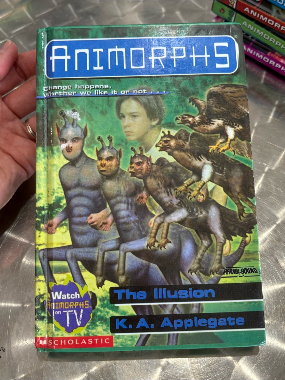Animorphs Hardcover Book #33 The Illusion By K.A. Applegate Scholastic Y2K fowl